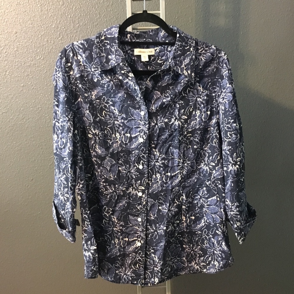 Coldwater Creek 3/4 Length Sleeve Top